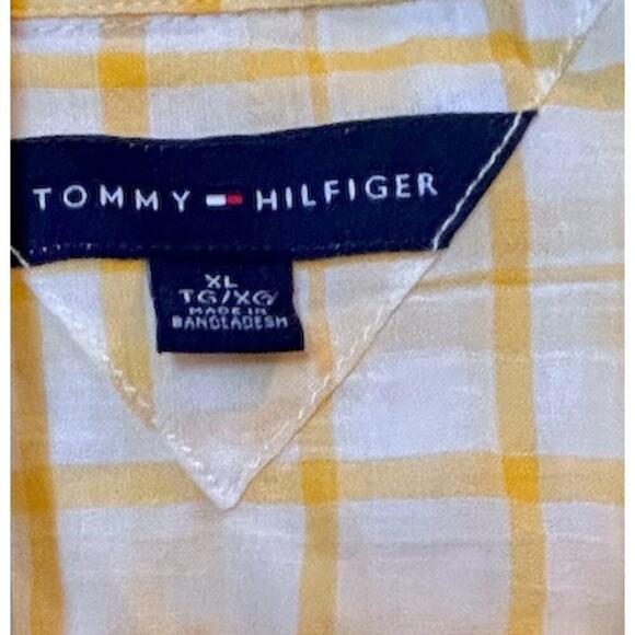 Tommy Hilfiger Creamy Butter Yellow Oversized Preppy Coastal Grandma Women XL - Picture 2 of 7